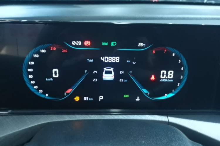 Used CHANGAN Eado 2023 Changan Edition PLUS Blue Whale NE 1.4T GDI DCT Prestige Version Instrument Cluster