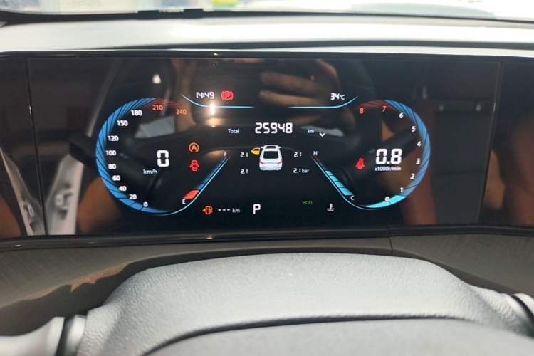 Used CHANGAN Eado 2023 Changan Edition PLUS Blue Whale NE 1.4T GDI DCT Prestige Version Instrument Cluster