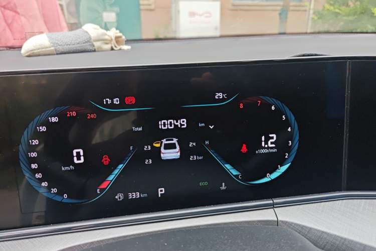 Used CHANGAN Eado 2023 Changan Edition PLUS Blue Whale NE 1.4T GDI DCT Prestige Version Odometer Close Up