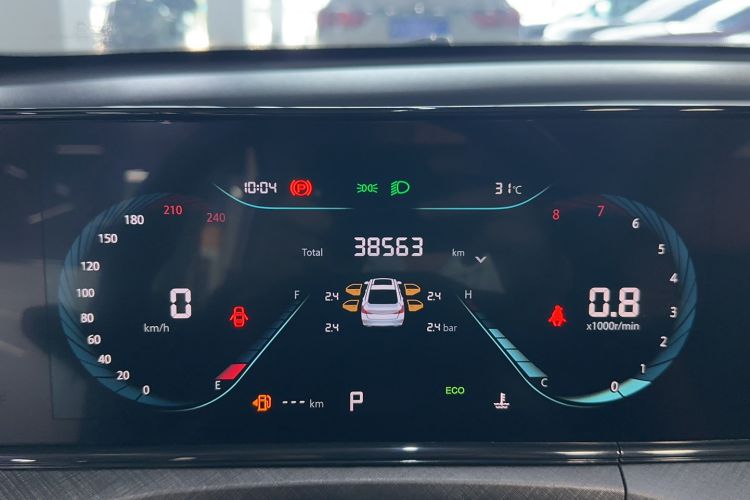 Used CHANGAN Eado 2023 Changan Edition PLUS Blue Whale NE 1.4T GDI DCT Prestige Version Odometer Close Up