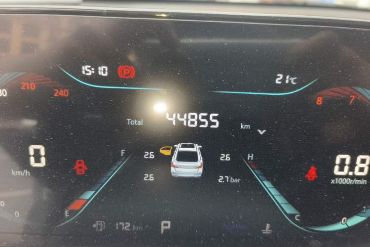 Used CHANGAN Eado 2023 Changan Edition PLUS Blue Whale NE 1.4T GDI DCT Prestige Version Odometer Close Up