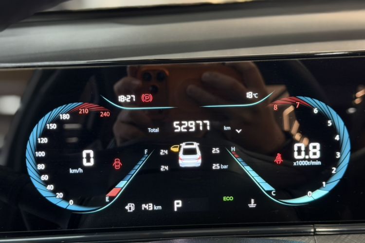 Used CHANGAN Eado 2023 Changan Edition PLUS Blue Whale NE 1.4T GDI DCT Prestige Version Odometer Close Up