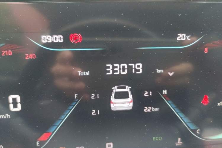 Used CHANGAN Eado 2023 Changan Edition PLUS Blue Whale NE 1.4T GDI DCT Prestige Version Odometer Close Up