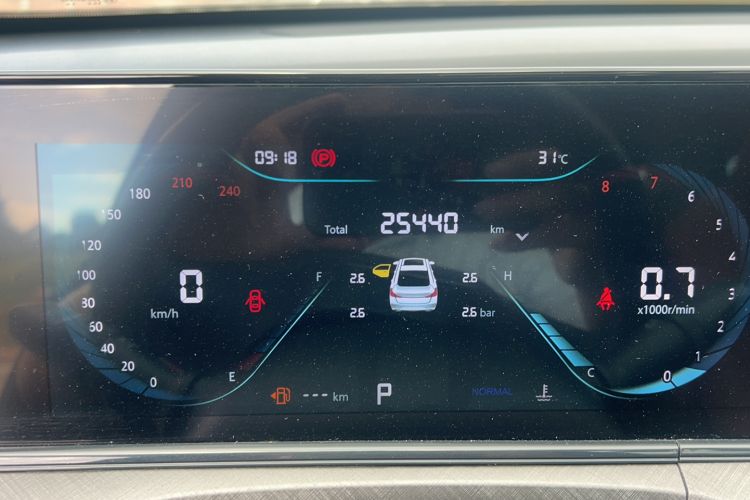 Used CHANGAN Eado 2024 PLUS Blue Whale NE 1.4T GDI DCT High-Energy Edition Odometer Close Up