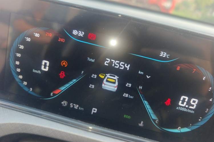 Used CHANGAN Eado 2024 PLUS Blue Whale NE 1.4T GDI DCT High-Energy Edition Odometer Close Up