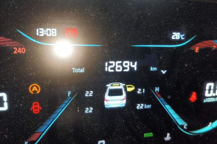 Used CHANGAN Eado 2024 PLUS Blue Whale NE 1.4T GDI DCT High-Energy Edition Odometer Close Up