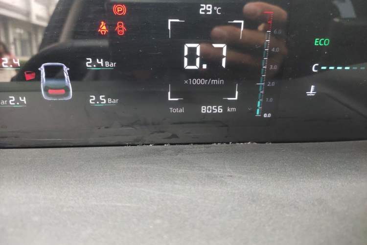 Used CHANGAN Eado 2024 1.5T GDI Automatic Prestige Edition Odometer Close Up