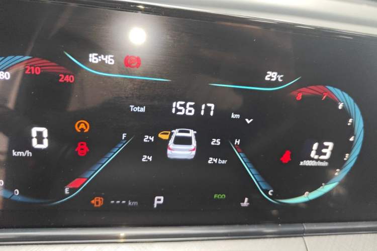 Used CHANGAN Eado 2024 PLUS Blue Whale NE 1.4T GDI DCT High-Energy Edition Odometer Close Up
