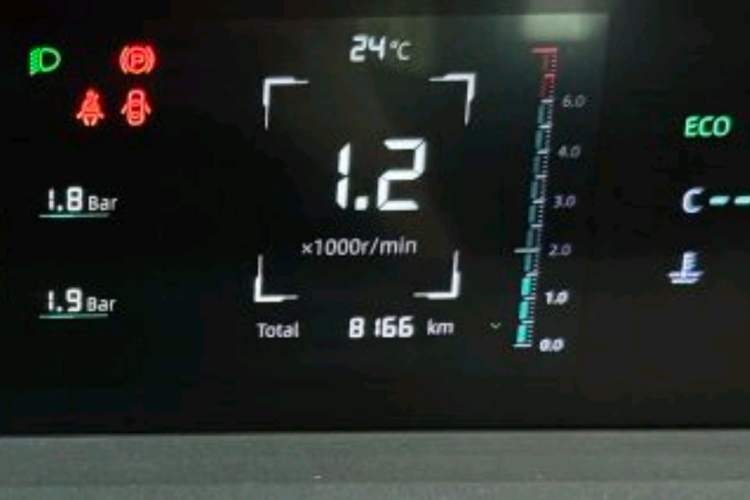 Used CHANGAN Eado 2024 1.5T GDI Automatic Prestige Edition Odometer Close Up