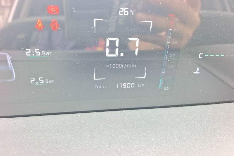 Used CHANGAN Eado 2024 1.5T GDI Automatic Prestige Edition Odometer Close Up