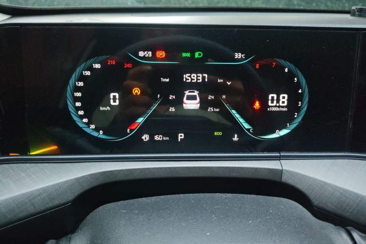 Used CHANGAN Eado 2024 PLUS Blue Whale NE 1.4T GDI DCT High-Energy Edition Odometer Close Up