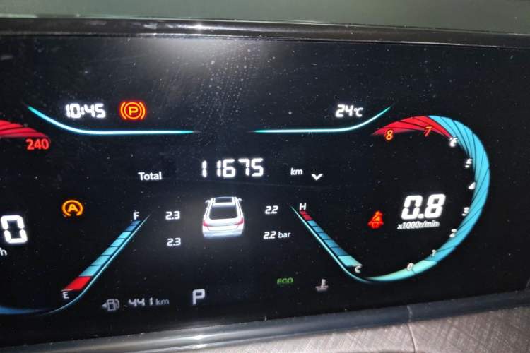 Used CHANGAN Eado 2024 PLUS Blue Whale NE 1.4T GDI DCT High-Energy Edition Odometer Close Up
