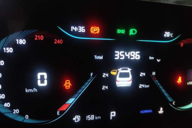 Used CHANGAN Eado 2024 PLUS Blue Whale NE 1.4T GDI DCT High-Energy Edition Odometer Close Up