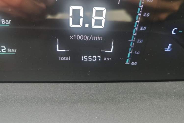Used CHANGAN Eado 2025 Blue Whale 1.5T 500Bar Prestige Model Odometer Close Up