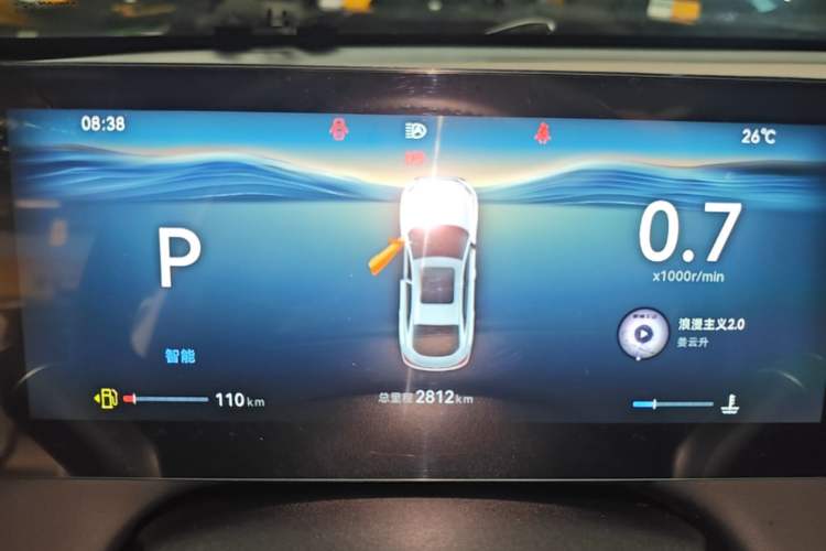 Used CHANGAN Eado 2026 Model, Fourth Generation, 1.5T 500Bar Smart Enjoyment Edition Instrument Cluster