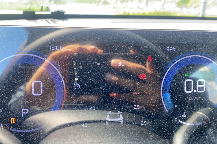 Used CHANGAN Eado 2026 Model, Fourth Generation, 1.5T 500Bar Dynamic Enjoyment Edition Odometer Close Up