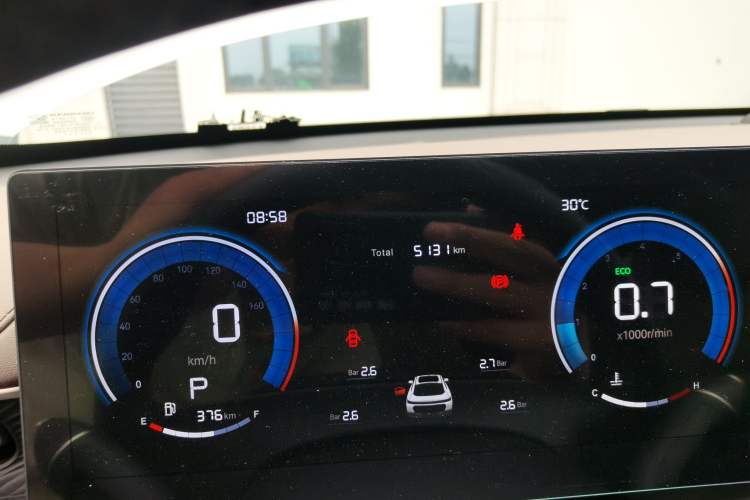 Used CHANGAN Eado 2026 Model, Fourth Generation, 1.5T 500Bar Dynamic Enjoyment Edition Odometer Close Up