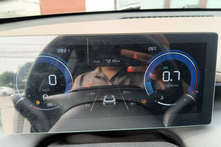 Used CHANGAN Eado 2026 Model, Fourth Generation, 1.5T 500Bar Enjoyment Edition Odometer Close Up