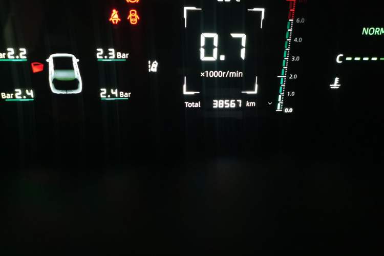 Used CHANGAN Eado DD 2023 Blue Whale NE 1.5T GDI DCT Navigation Model Odometer Close Up