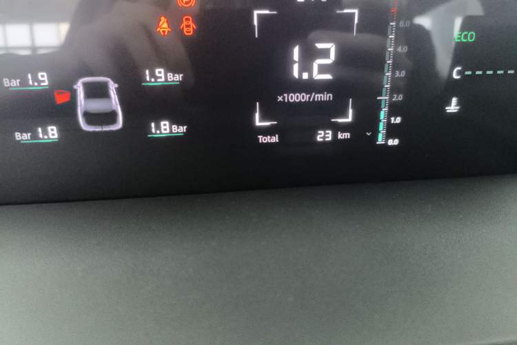 Used CHANGAN Eado DD 2023 Blue Whale NE 1.5T GDI DCT Navigation Model Odometer Close Up