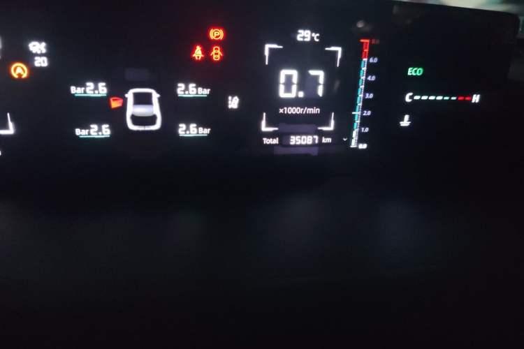 Used CHANGAN Eado DD 2023 Blue Whale NE 1.5T GDI DCT Navigation Model Odometer Close Up