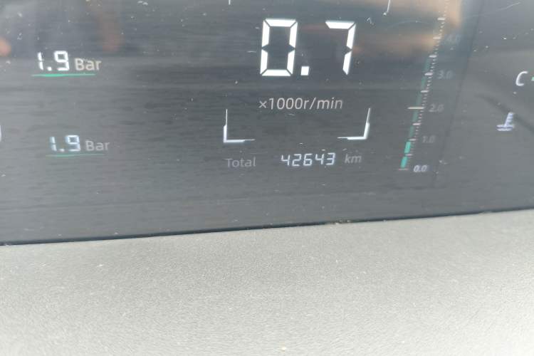 Used CHANGAN Eado DD 2023 Blue Whale NE 1.5T GDI DCT Luxury Edition Odometer Close Up
