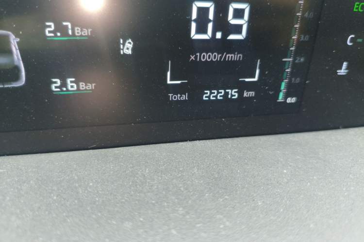 Used CHANGAN Eado DD 2023 Blue Whale NE 1.5T GDI DCT Navigation Model Odometer Close Up