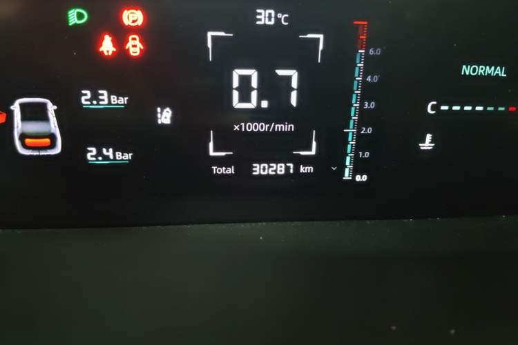 Used CHANGAN Eado DD 2023 Blue Whale NE 1.5T GDI DCT Navigation Model Odometer Close Up