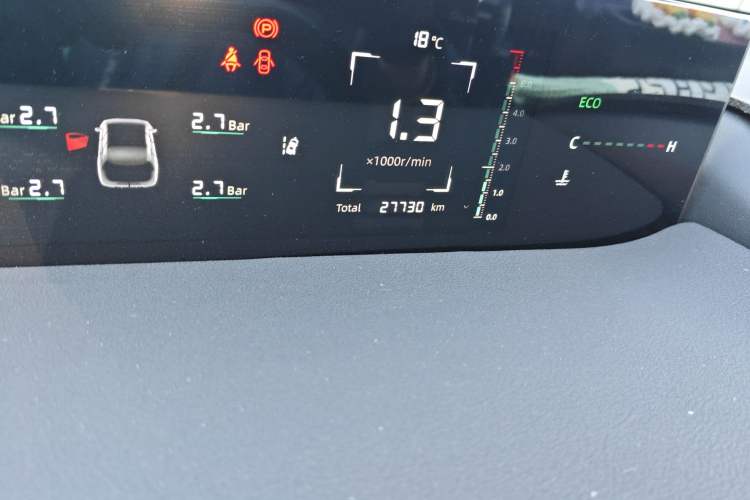 Used CHANGAN Eado DD 2023 Blue Whale NE 1.5T GDI DCT Navigation Model Odometer Close Up