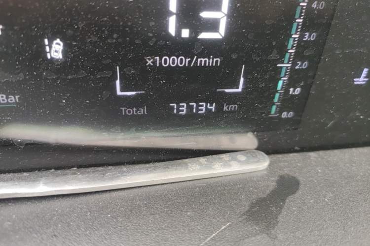 Used CHANGAN Eado DD 2023 Blue Whale NE 1.5T GDI DCT Navigation Model Odometer Close Up