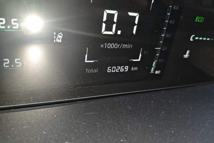 Used CHANGAN Eado DD 2023 Blue Whale NE 1.5T GDI DCT Navigation Model Odometer Close Up