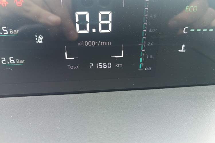 Used CHANGAN Eado DD 2023 Blue Whale NE 1.5T GDI DCT Navigation Model Odometer Close Up