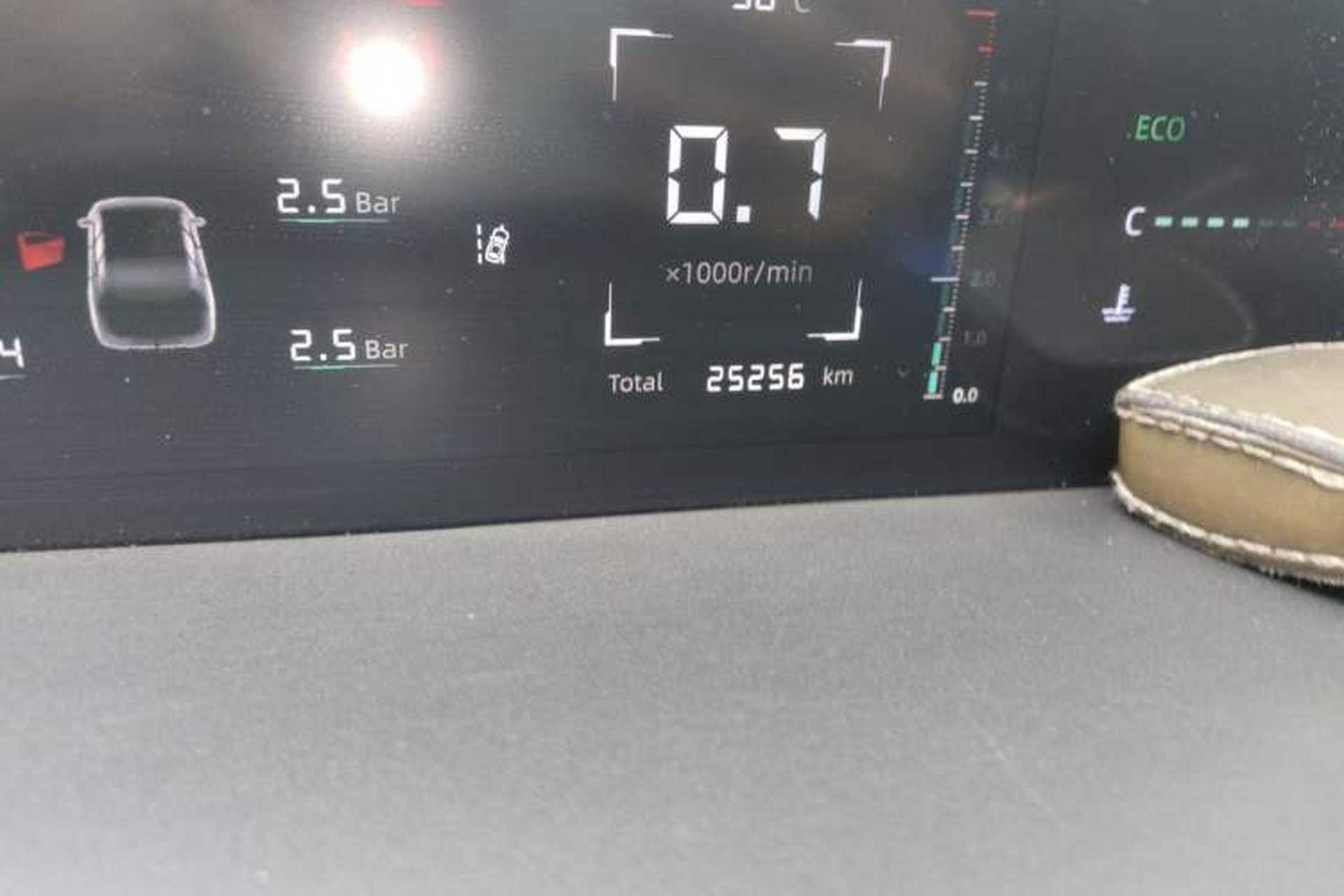 Used CHANGAN Eado DD 2023 Blue Whale NE 1.5T GDI DCT Navigation Model Odometer Close Up