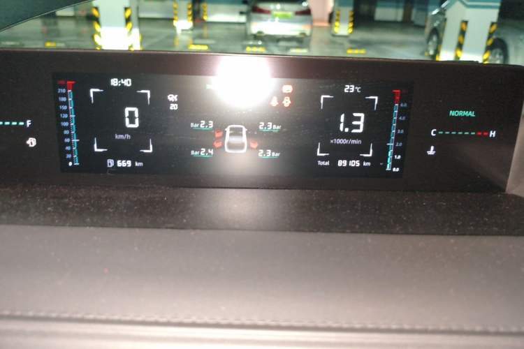 Used CHANGAN Eado DD 2023 Blue Whale NE 1.5T GDI DCT Navigation Model Odometer Close Up