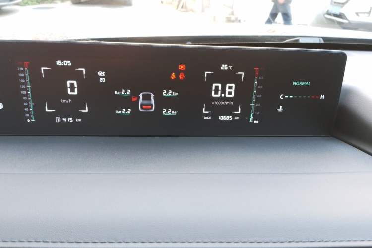 Used CHANGAN Eado DD 2023 Blue Whale NE 1.5T GDI DCT Navigation Model Odometer Close Up