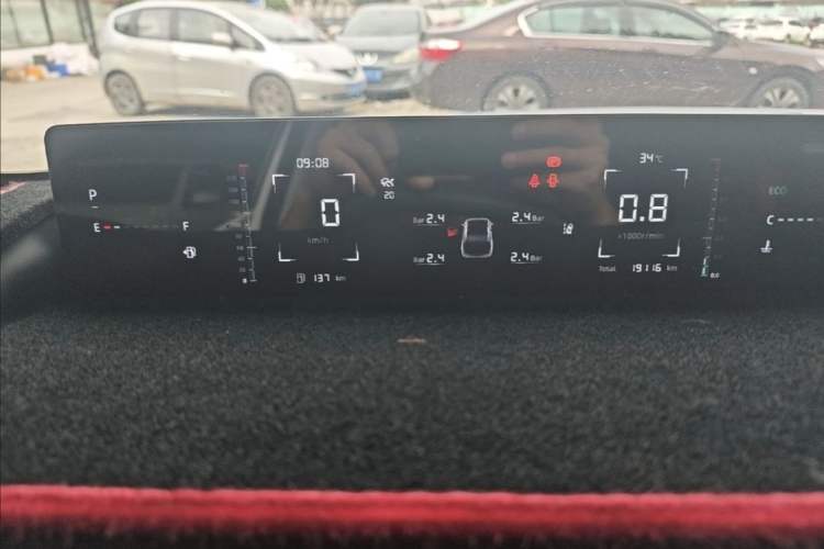 Used CHANGAN Eado DD 2023 Blue Whale NE 1.5T GDI DCT Navigation Model Odometer Close Up