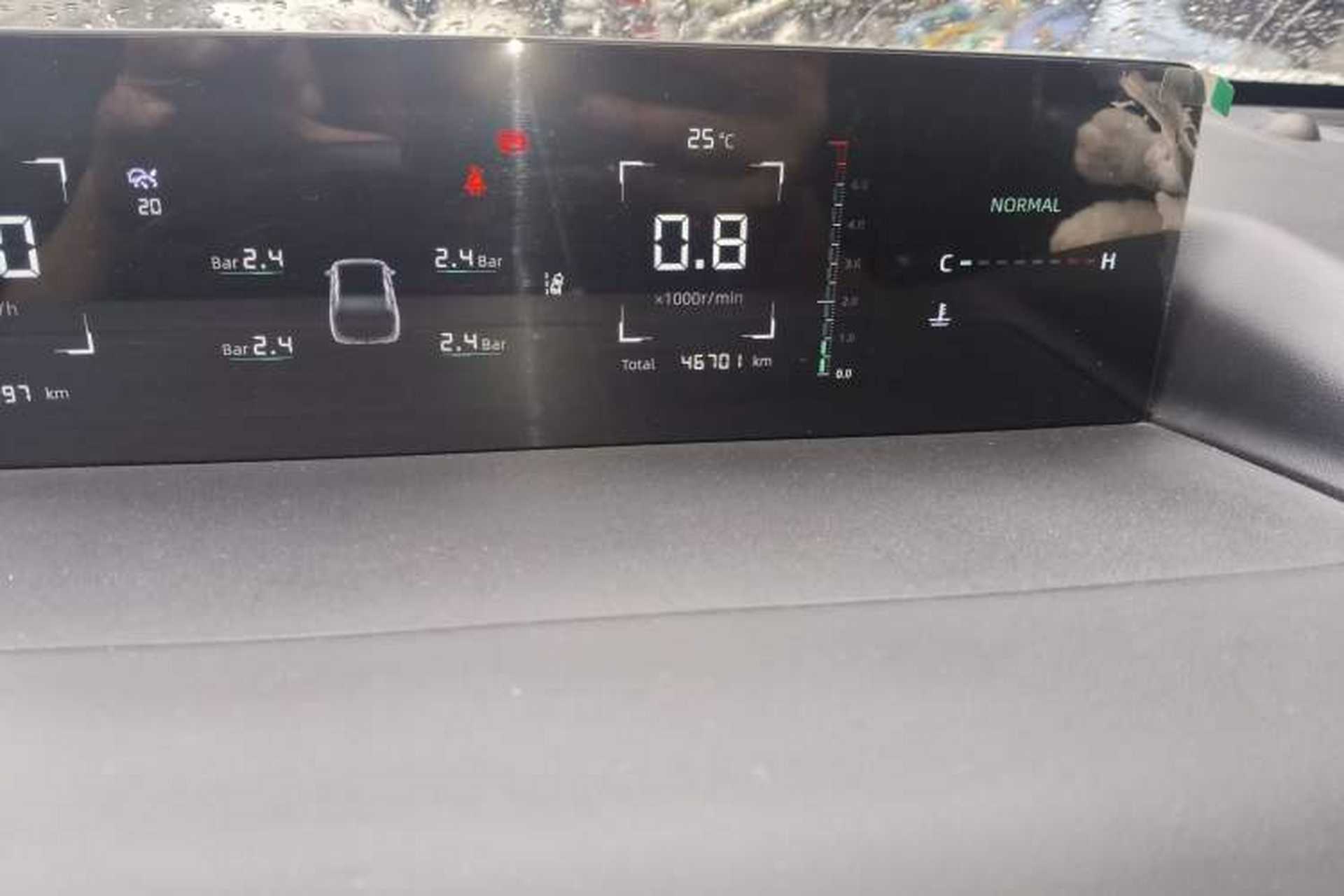 Used CHANGAN Eado DD 2023 Blue Whale NE 1.5T GDI DCT Navigation Model Odometer Close Up