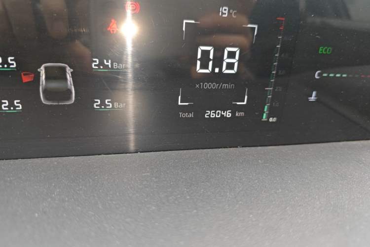 Used CHANGAN Eado DD 2023 Blue Whale NE 1.5T GDI DCT Luxury Edition Odometer Close Up