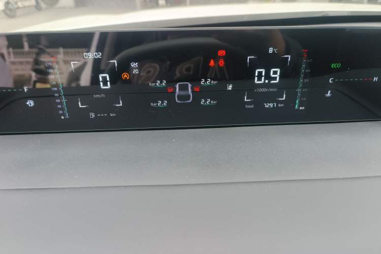 Used CHANGAN Eado DD 2023 Blue Whale NE 1.5T GDI DCT Navigation Model Odometer Close Up