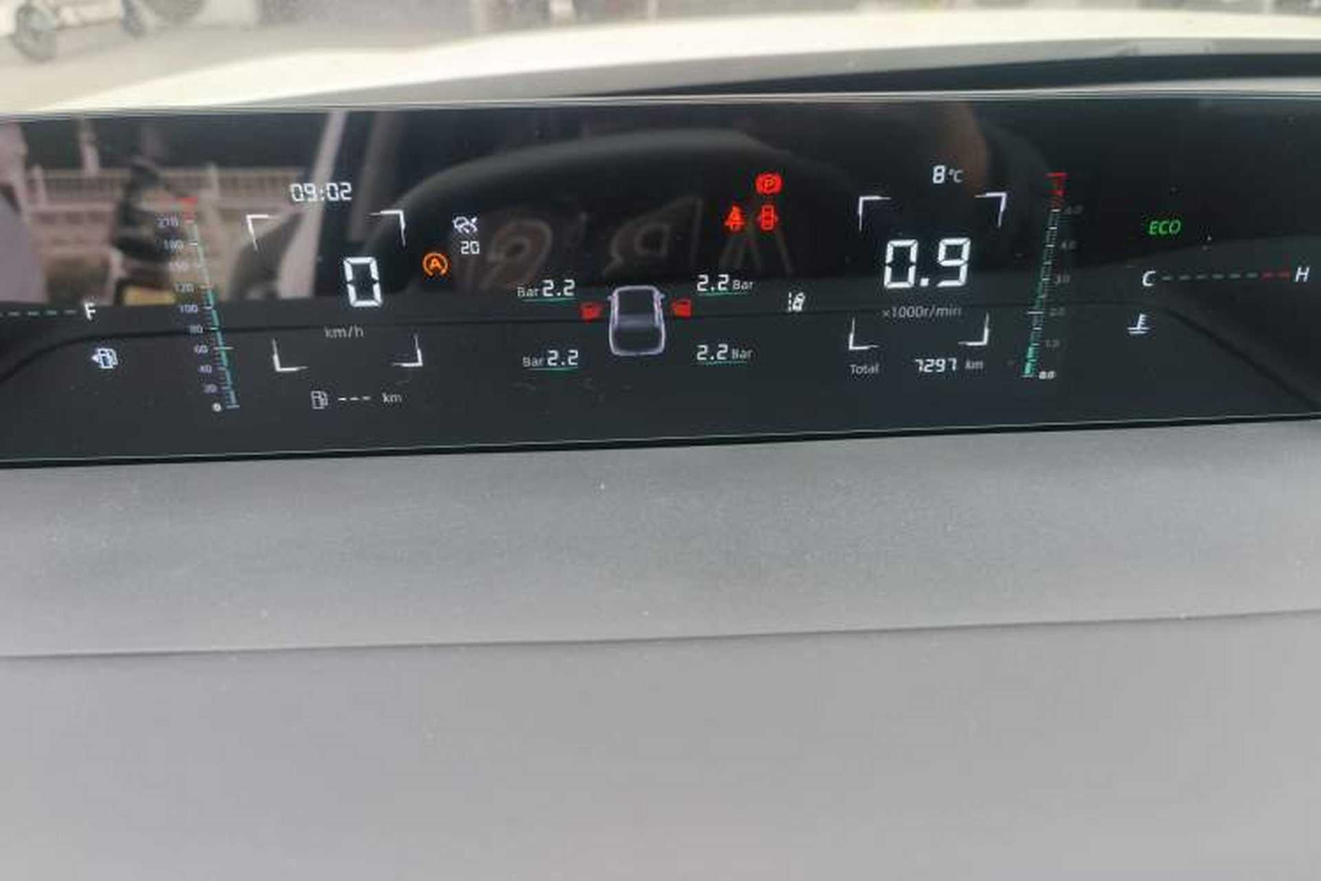 Used CHANGAN Eado DD 2023 Blue Whale NE 1.5T GDI DCT Navigation Model Odometer Close Up