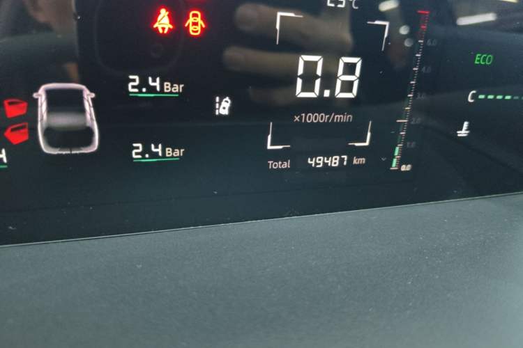 Used CHANGAN Eado DD 2023 Blue Whale NE 1.5T GDI DCT Navigation Model Odometer Close Up