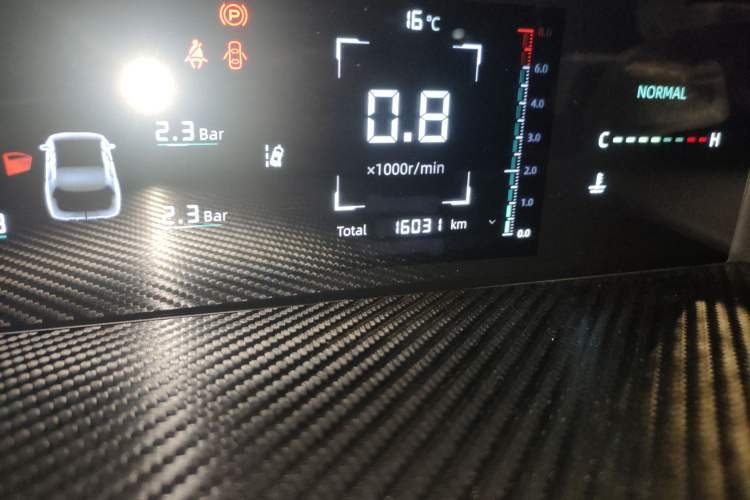 Used CHANGAN Eado DD 2023 Blue Whale NE 1.5T GDI DCT Navigation Model Odometer Close Up