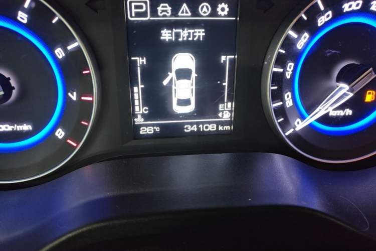 Used CHANGAN Eado DT 2018 1.6L Automatic Smart Enjoyment Model Odometer Close Up