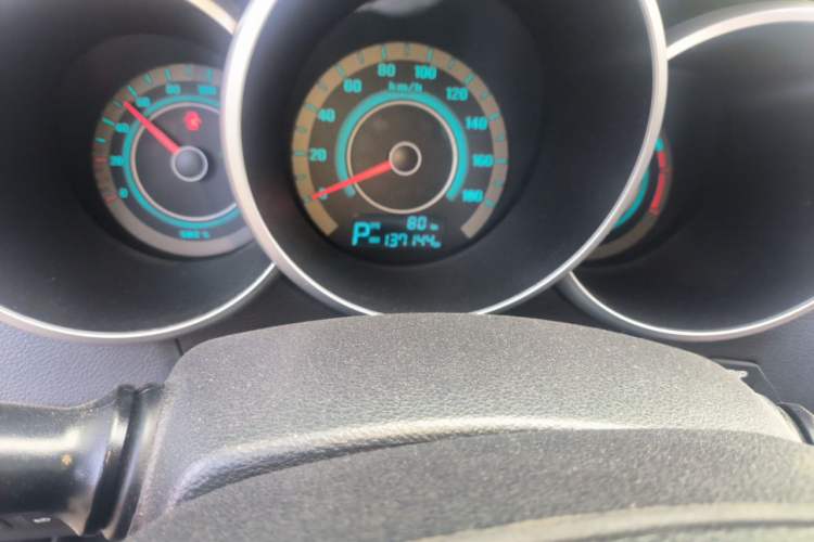 Used CHANGAN Eado New Energy 2016 Pure Electric Premium Model Odometer Close Up