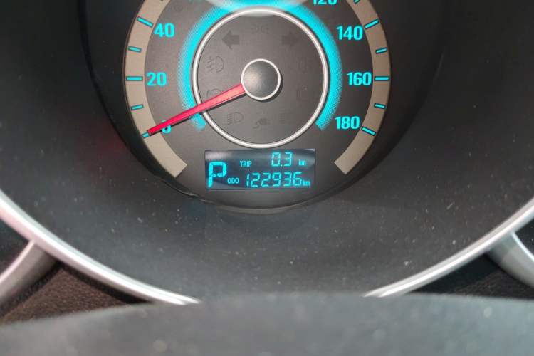 Used CHANGAN Eado New Energy 2016 Pure Electric Elite Model Odometer Close Up
