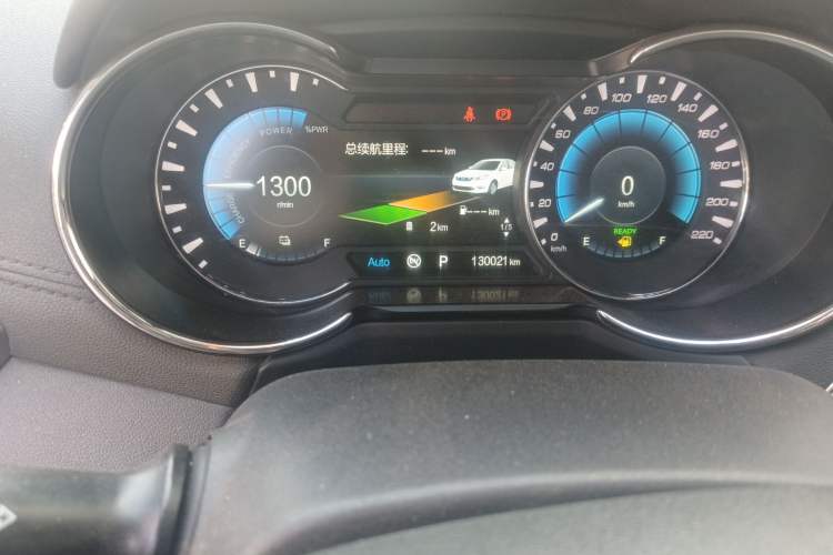 Used CHANGAN Eado New Energy 2018 1.0T PHEV Navigation Model Odometer Close Up