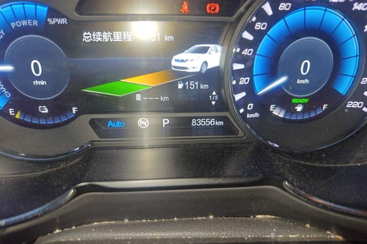 Used CHANGAN Eado New Energy 2018 1.0T PHEV Navigation Model Odometer Close Up