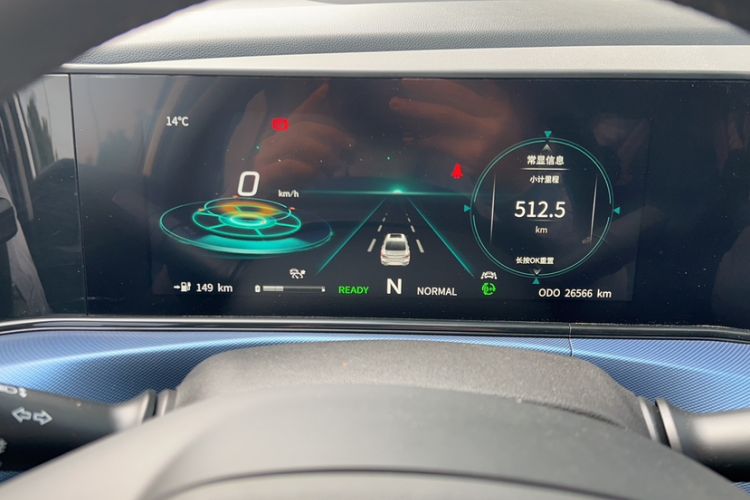 Used CHANGAN Eado New Energy 2019 EV460 Smart Edition Odometer Close Up