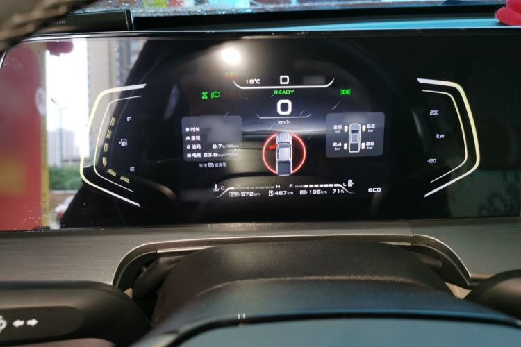 Used CHANGAN Hunter 2024 Knight Edition Flagship Model Dual-Motor All-Wheel Drive Standard Box Instrument Cluster