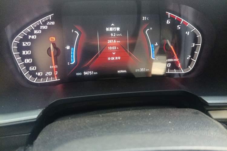 Used CHANGAN KAICHENG F70 2020 2.5T Diesel 4x4 Executive Version China VI Standard Short Wheelbase JE4D25 Odometer Close Up